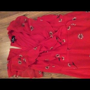Lulu's Dresses - Red fit and flare Dress Lulu's Dresses - Red fit and flare Dress